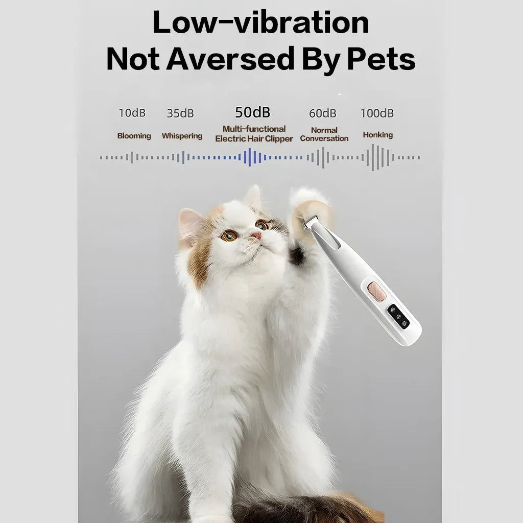 Pet paw trimmer - Benefit - Low-vibration